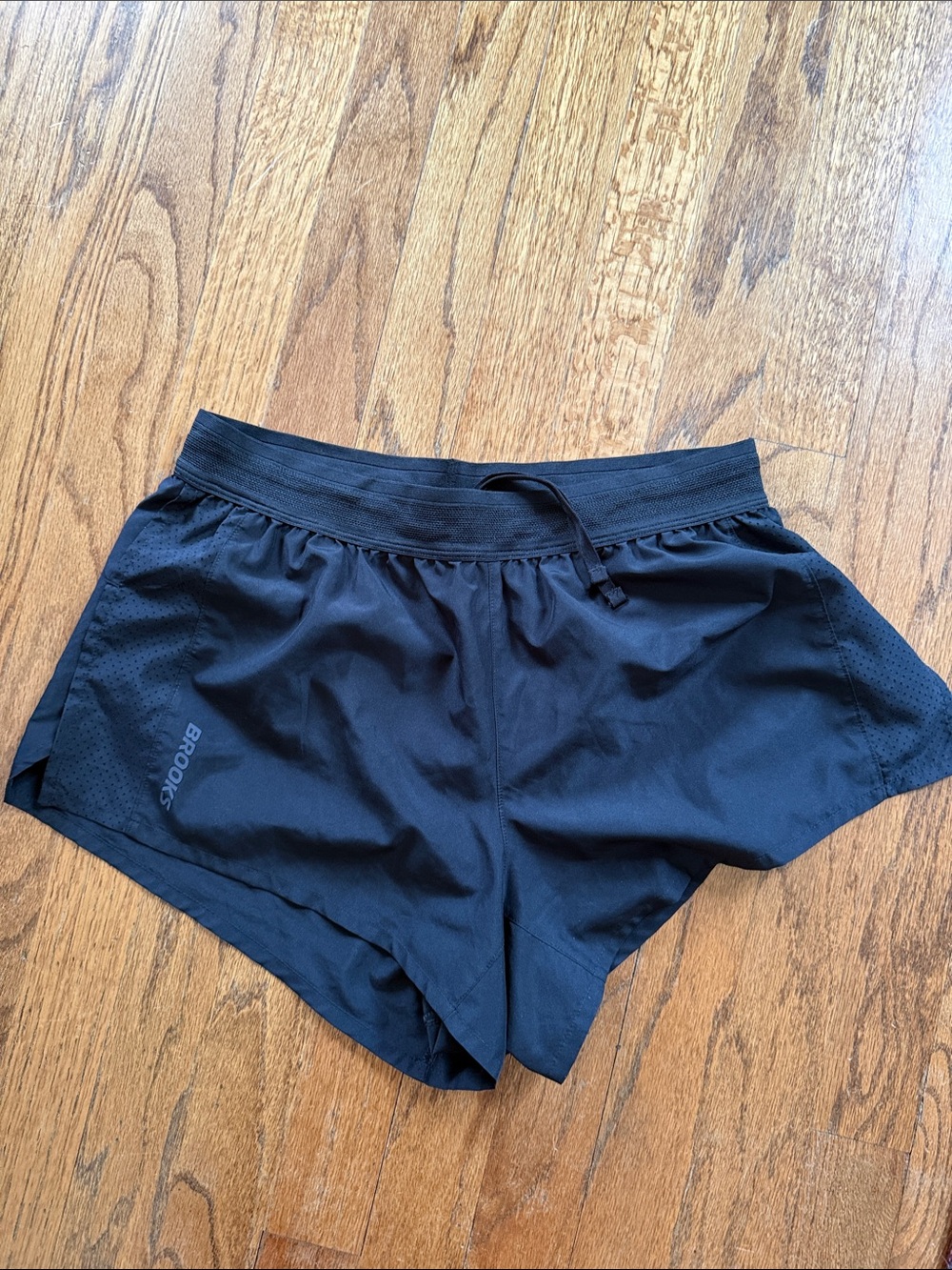 Brooks Black Women's Athletic Running Shorts with Split